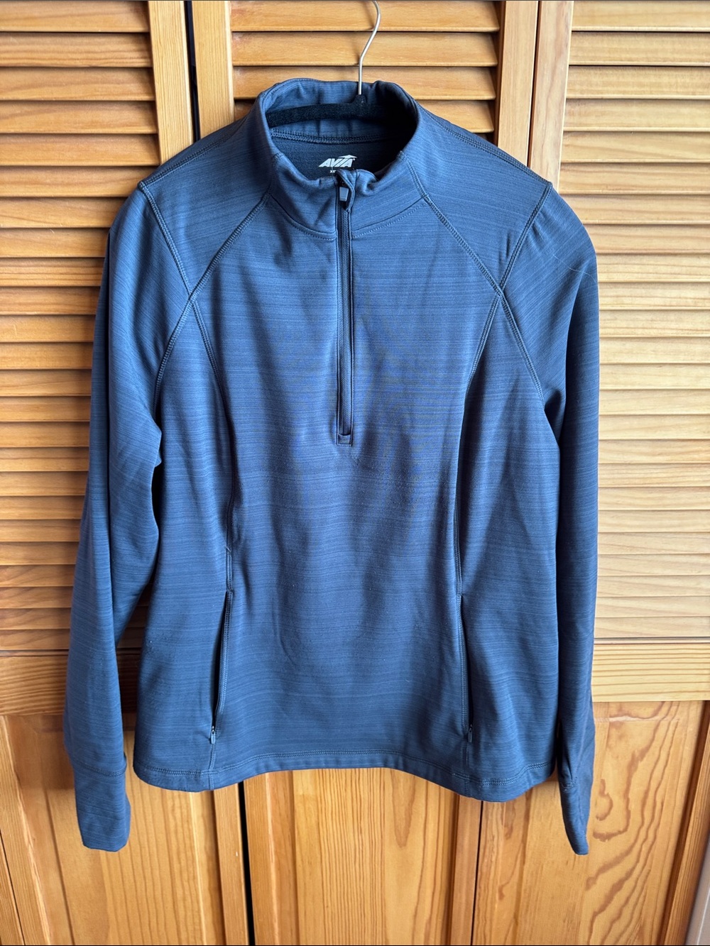 Avia Men's Gray Half-Zip Lightweight Jacket
